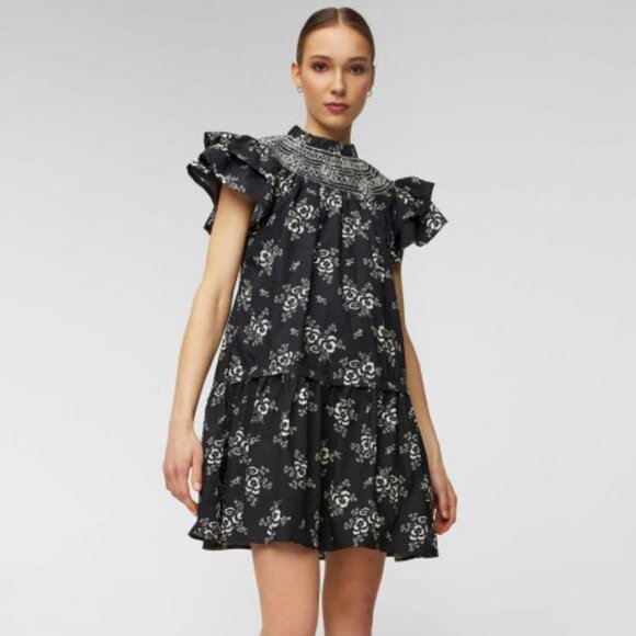 Sea New York Dresses & Skirts - NWT Sea NY Alessia Print Smocked Tunic Mini Dress